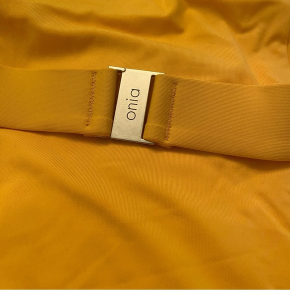 New! Onia x weworewhat Danielle one piece belted swimsuit 3486 - Picture 4 of 8